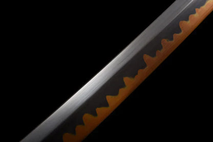 Blade-Rengoku-Kyojuro-Acier-T10-Hamon-Veritable